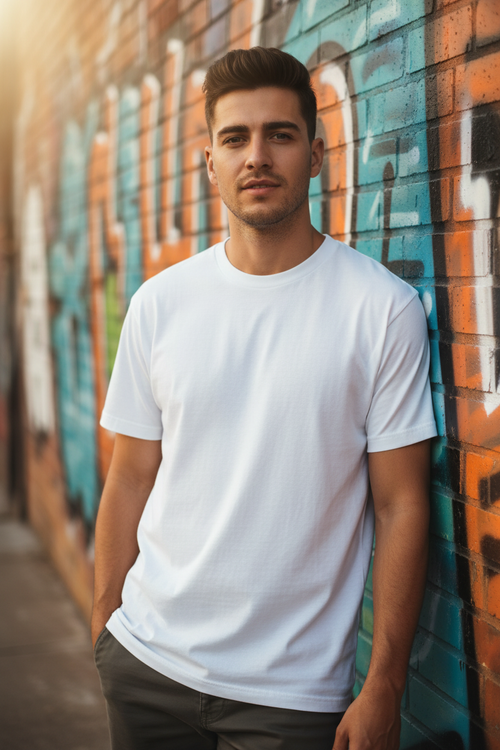 240GSM Plain Tshirt Lifestyle