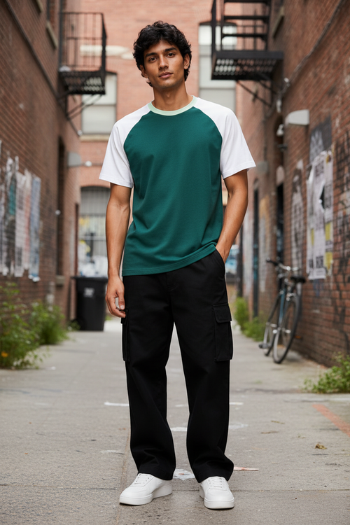 Raglan - Petrol Green