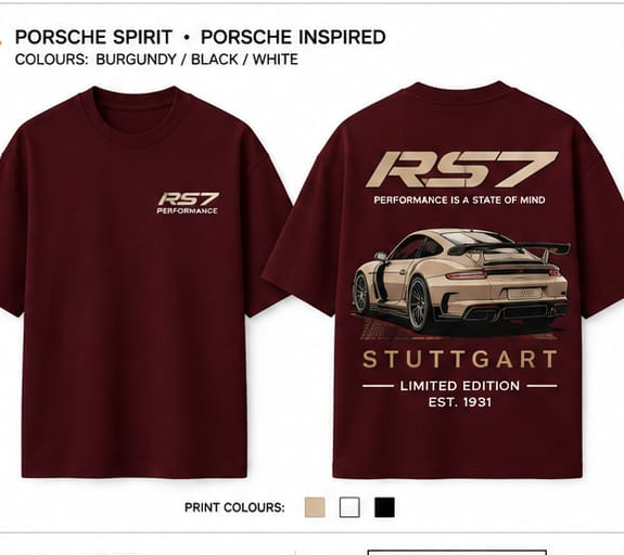 Porsche Inspired Scuba Tshirt